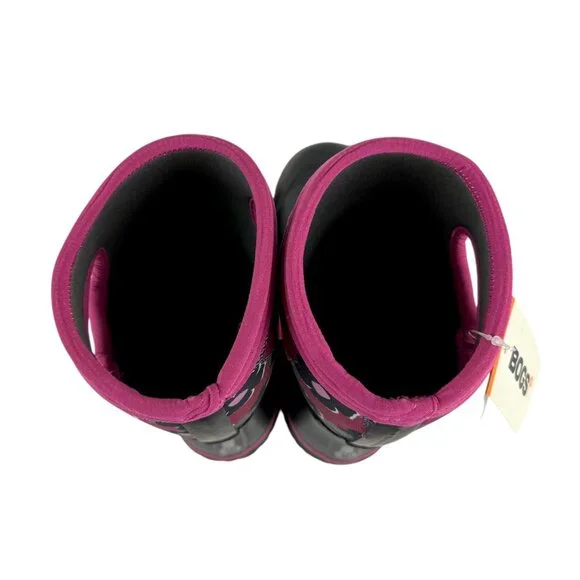New BOGS Classic Petal Floral Waterproof Insulated Rain Boots Size 4 Youth Kids